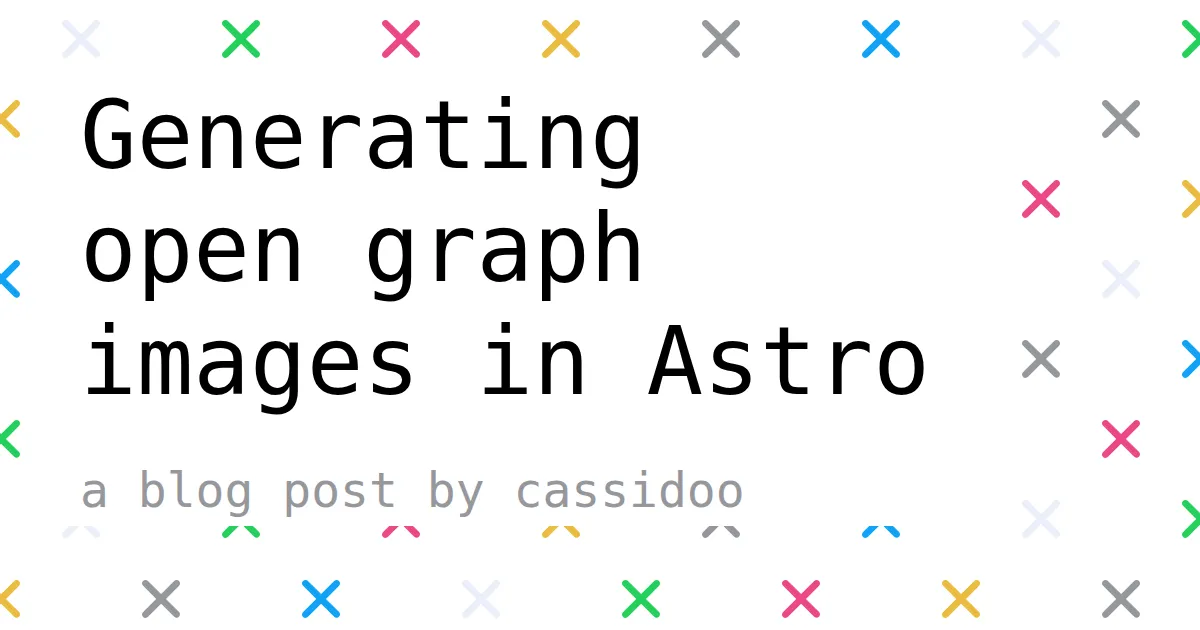 Open Graph image of Cassidy Williams' blog post